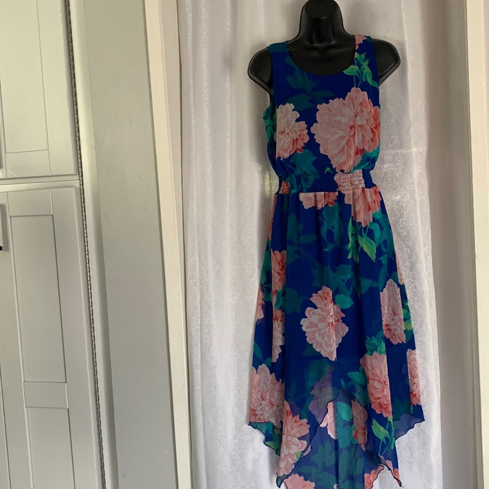 KATE & LILY FLORAL CHIFFON DRESS Sz: 8